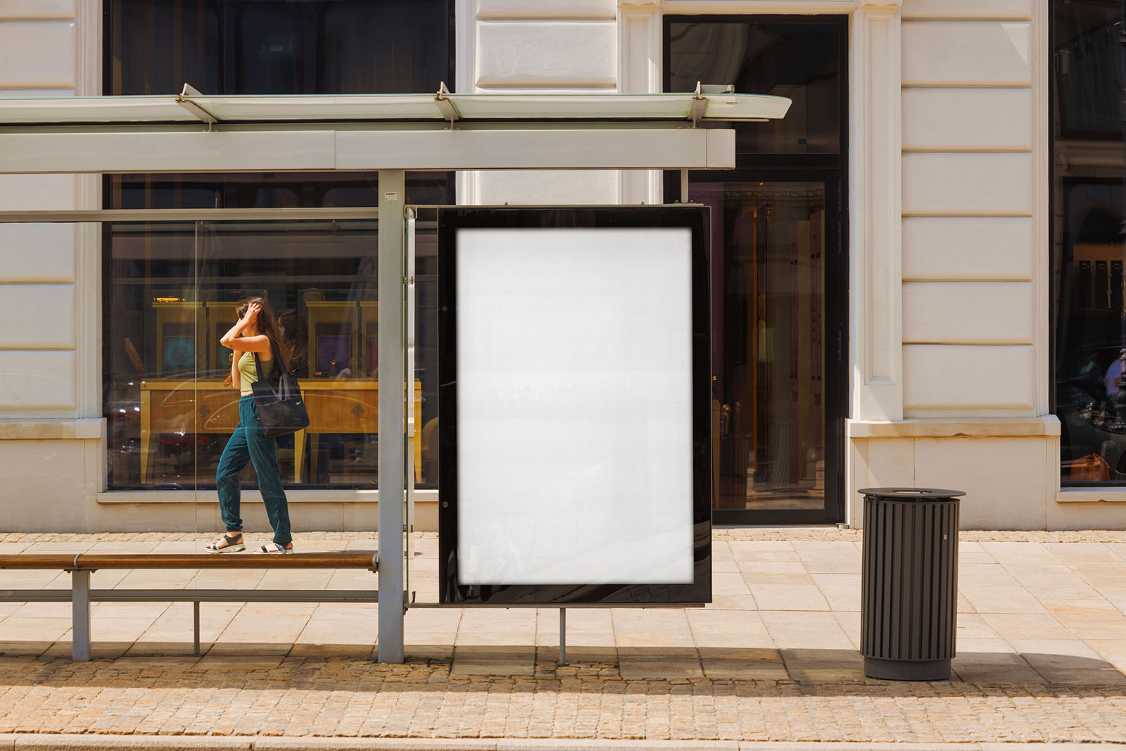 Street poster PSD mockup