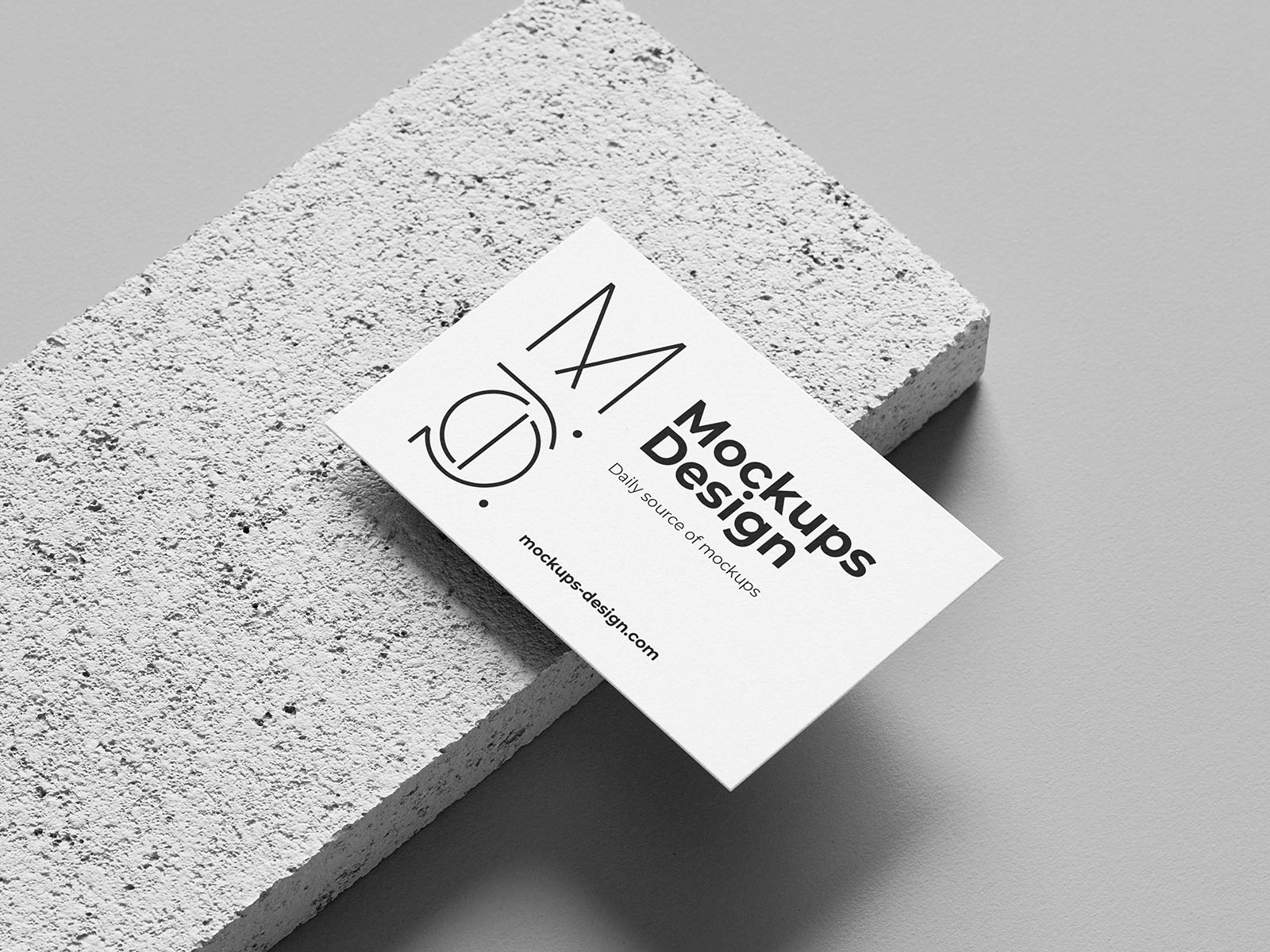 Minimalist business card mockup set