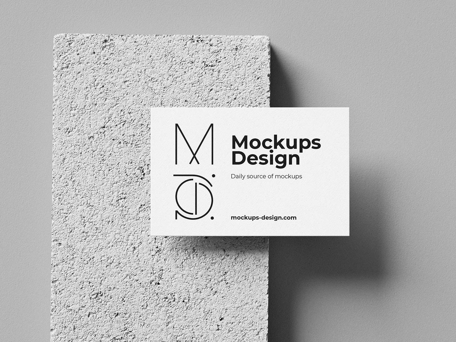 Minimalist business card mockup set