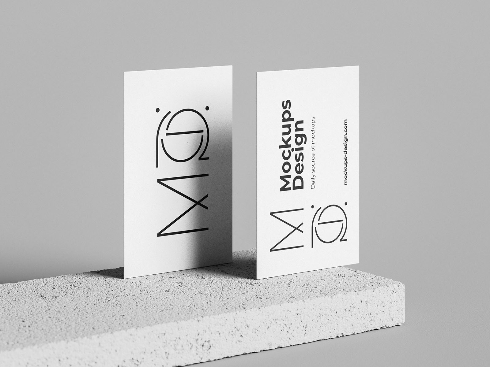 Minimalist business card mockup set