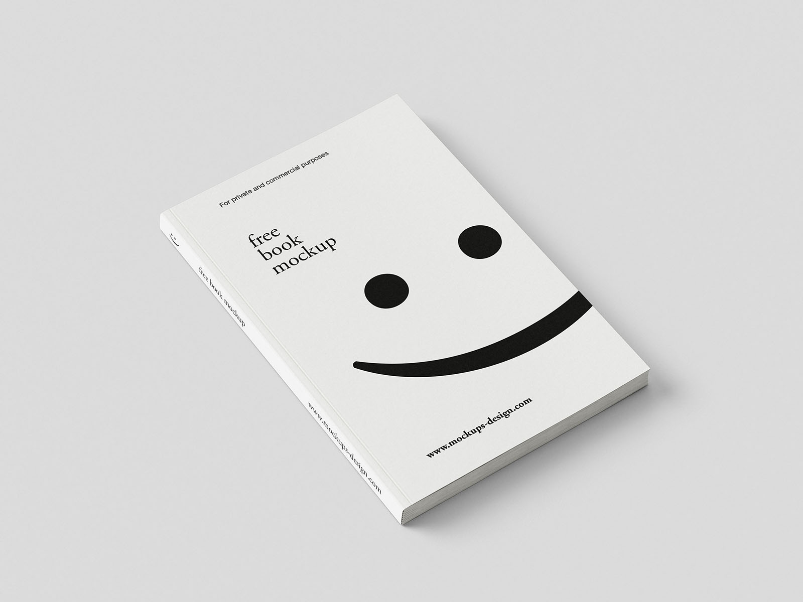 Minimal book mockup