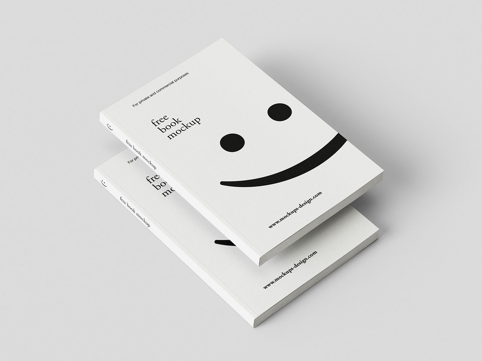 Minimal book mockup