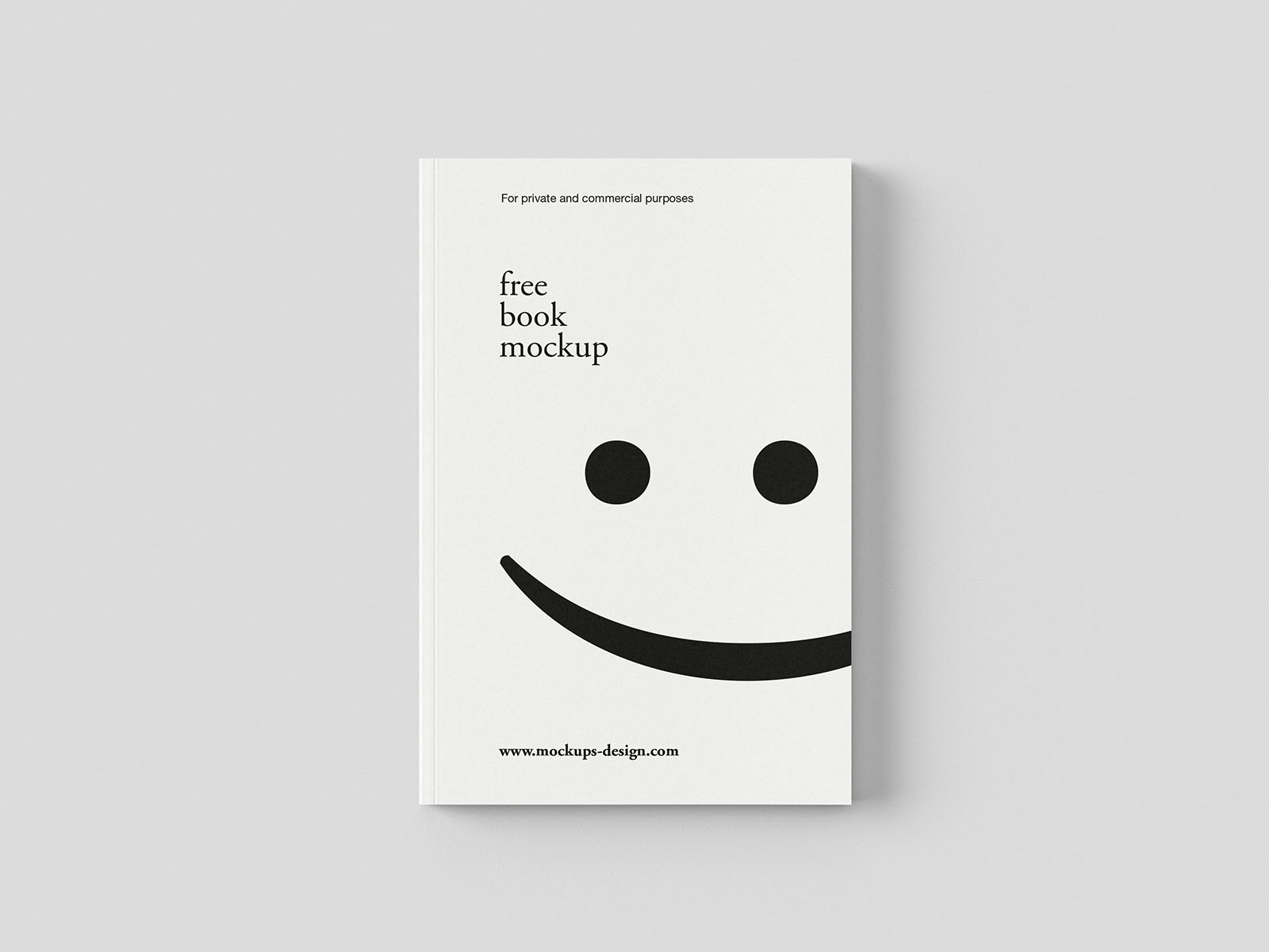 Minimal book mockup