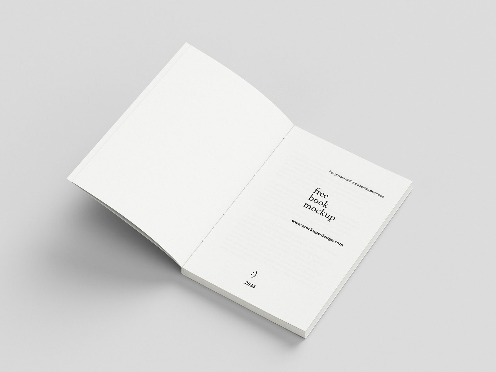 Minimal book mockup