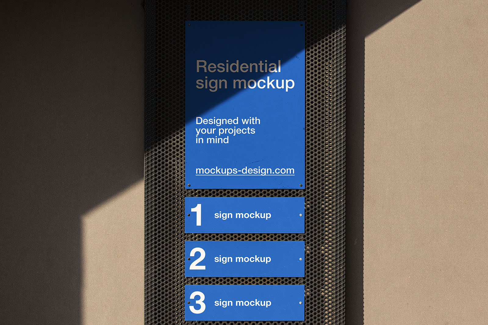 Residential sign mockup