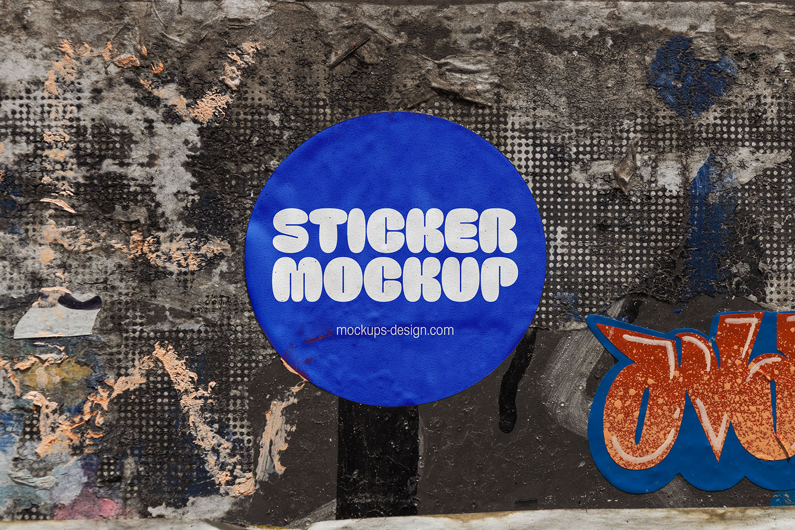 Street sticker mockup / #3