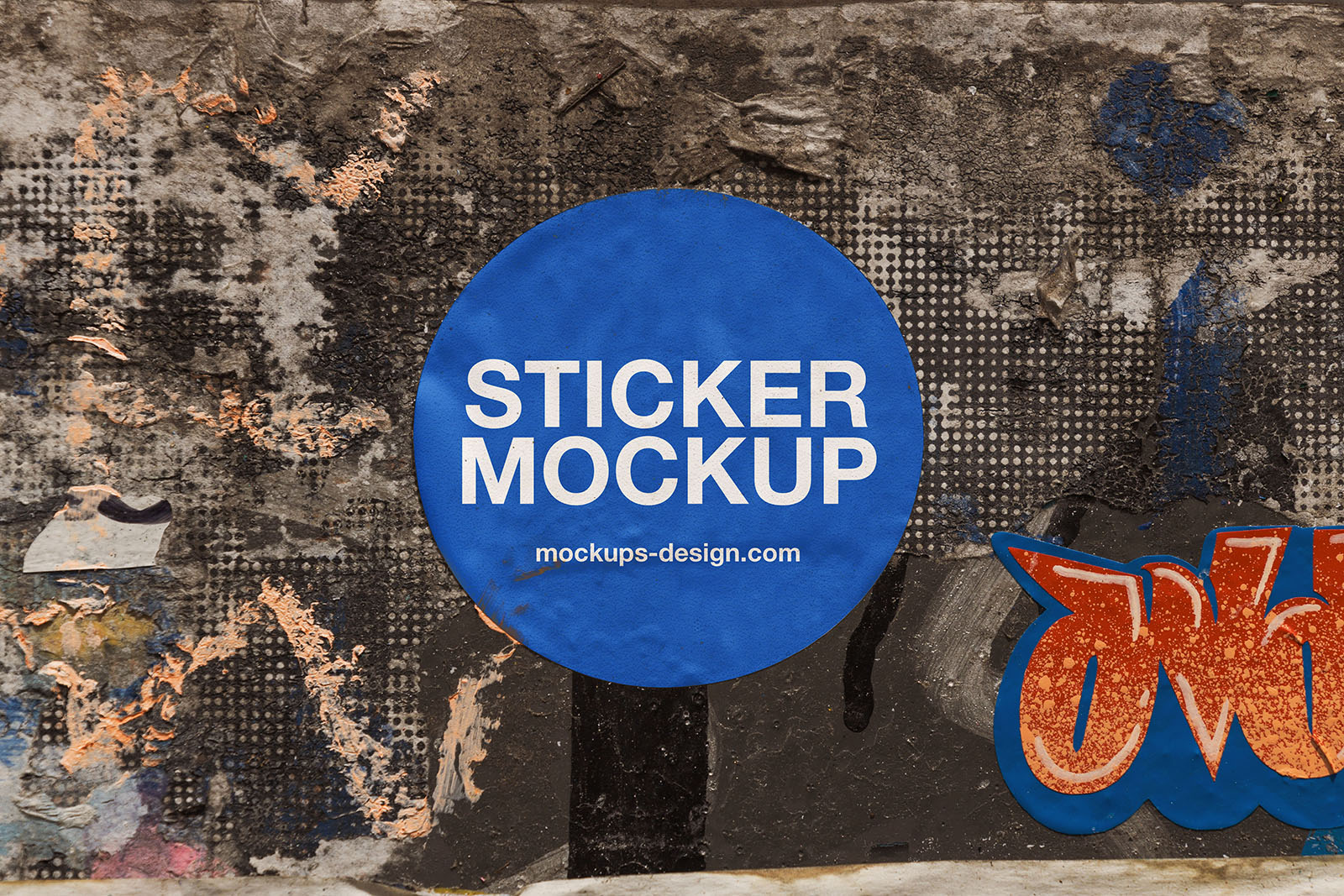 Street sticker mockup / #3