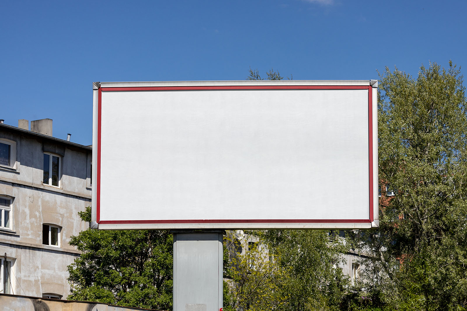 Free sunny billboard mockup