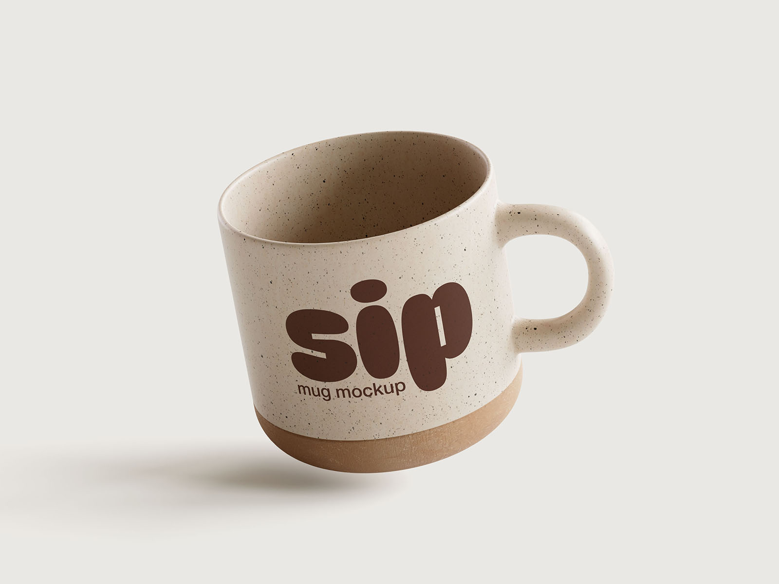 Clay mug mockup