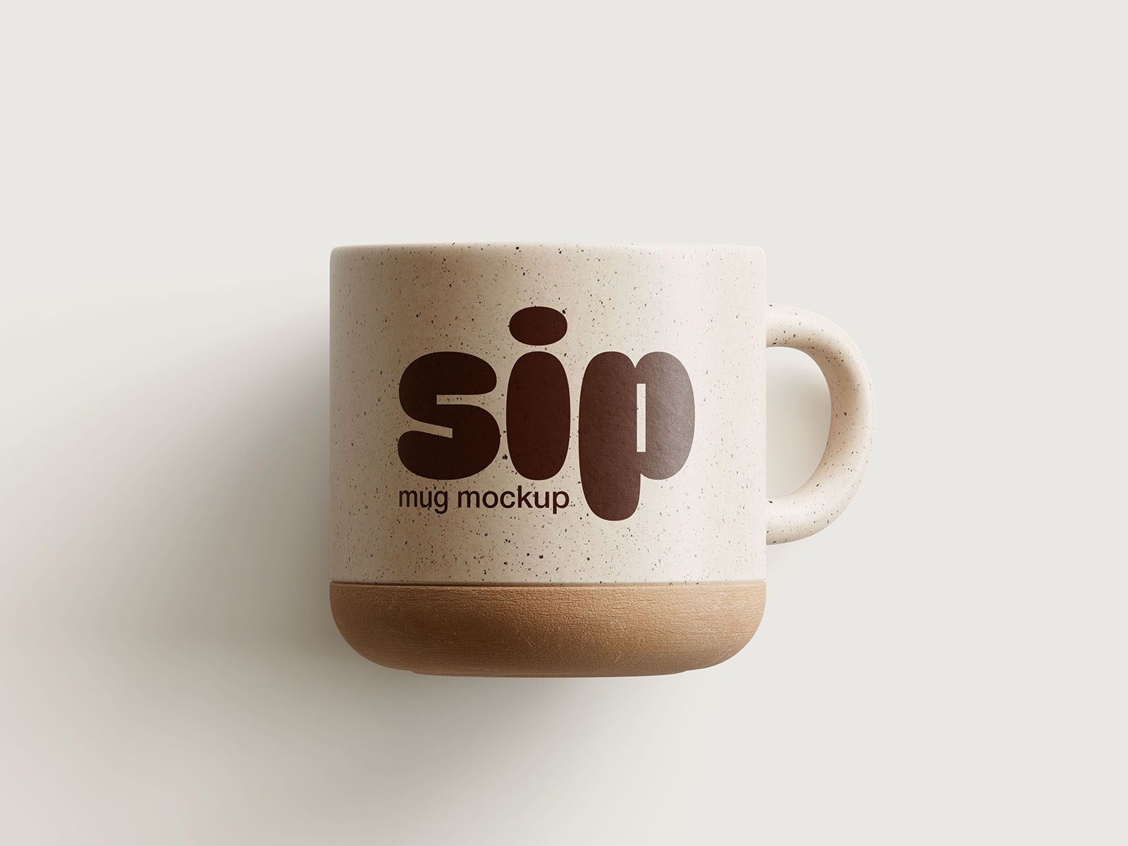 Clay mug mockup