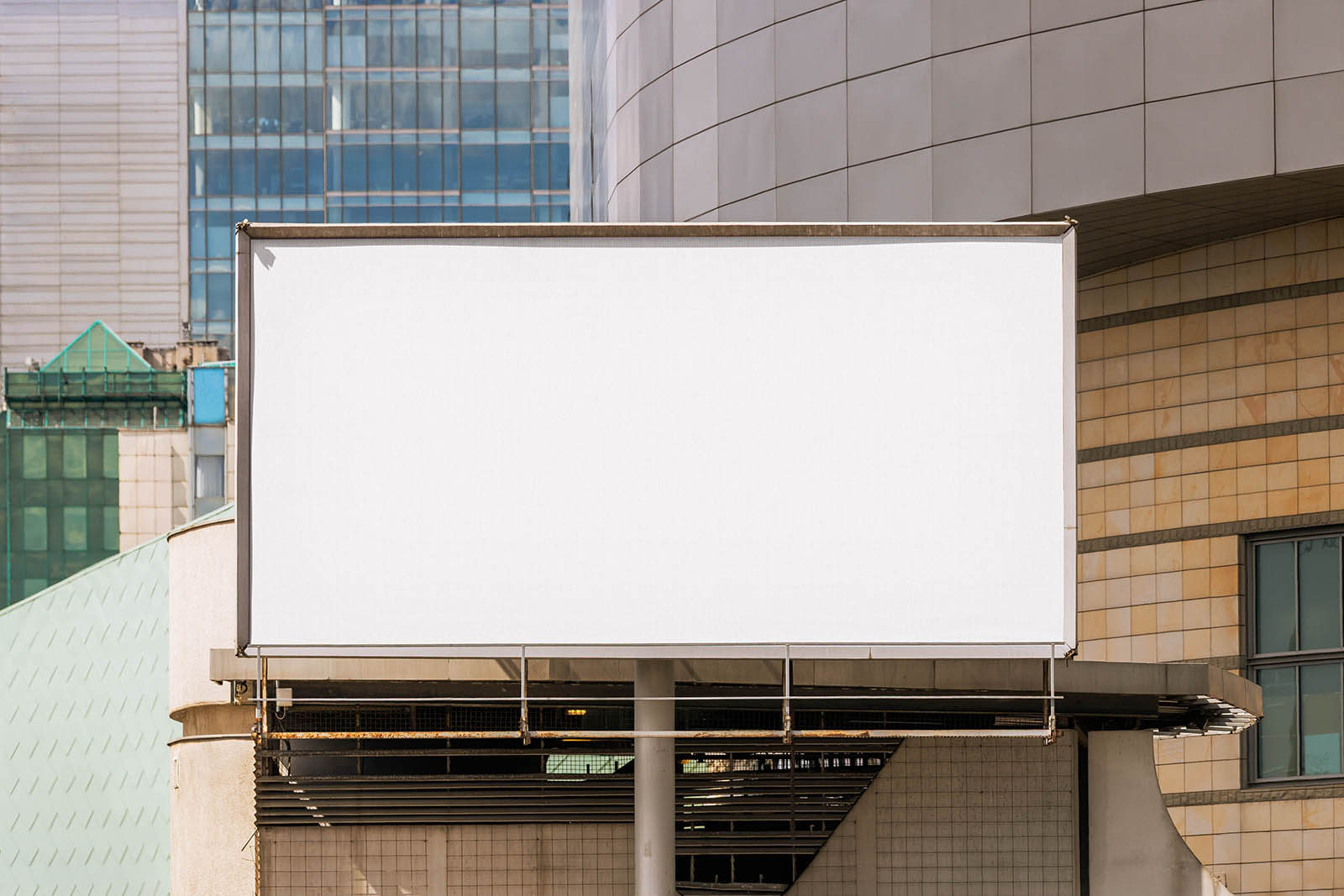 Urban billboard mockup