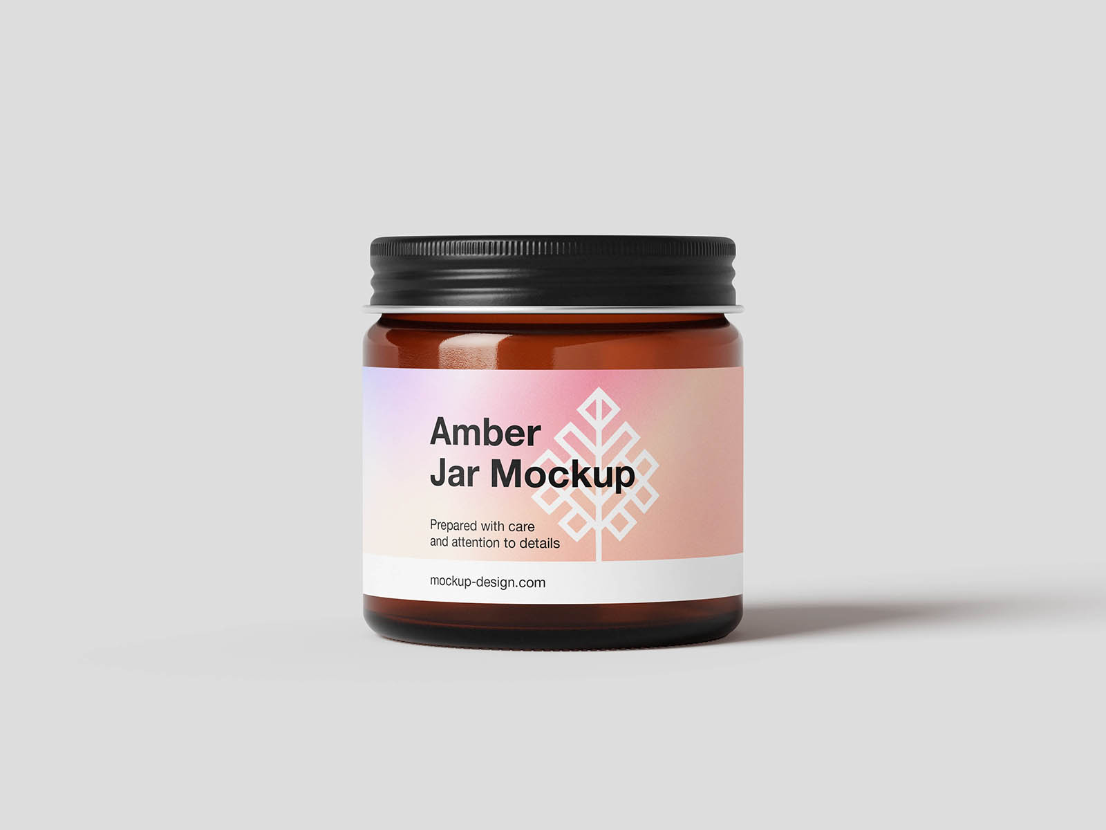 Amber jar mockup collection