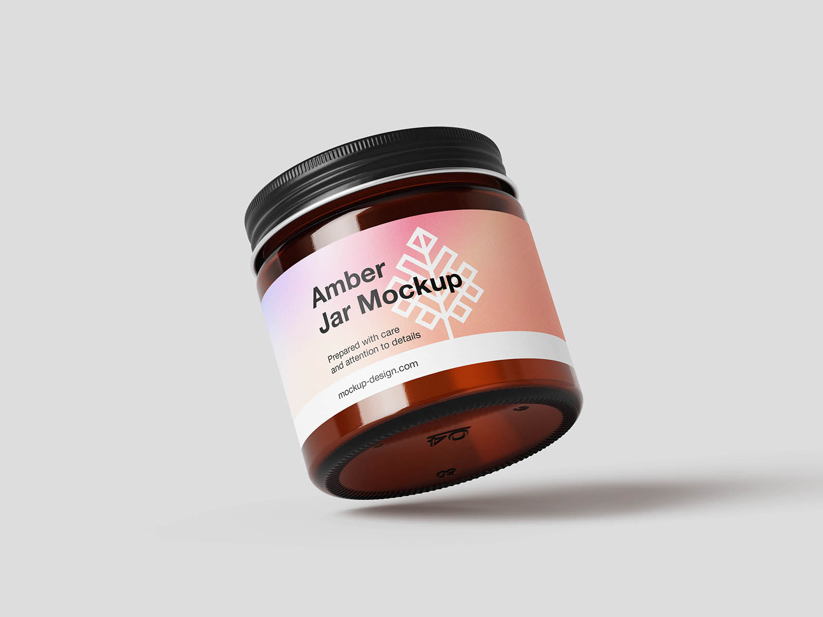 Amber jar mockup collection