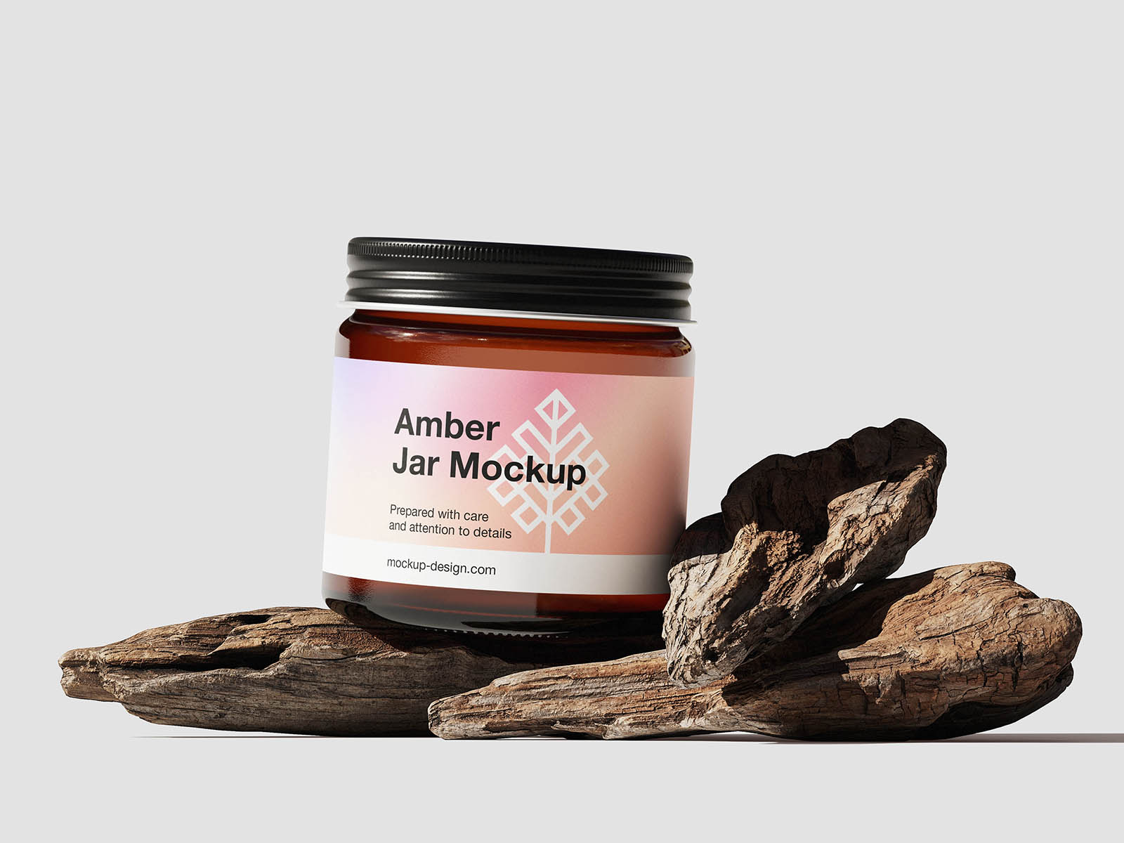 Amber jar mockup collection