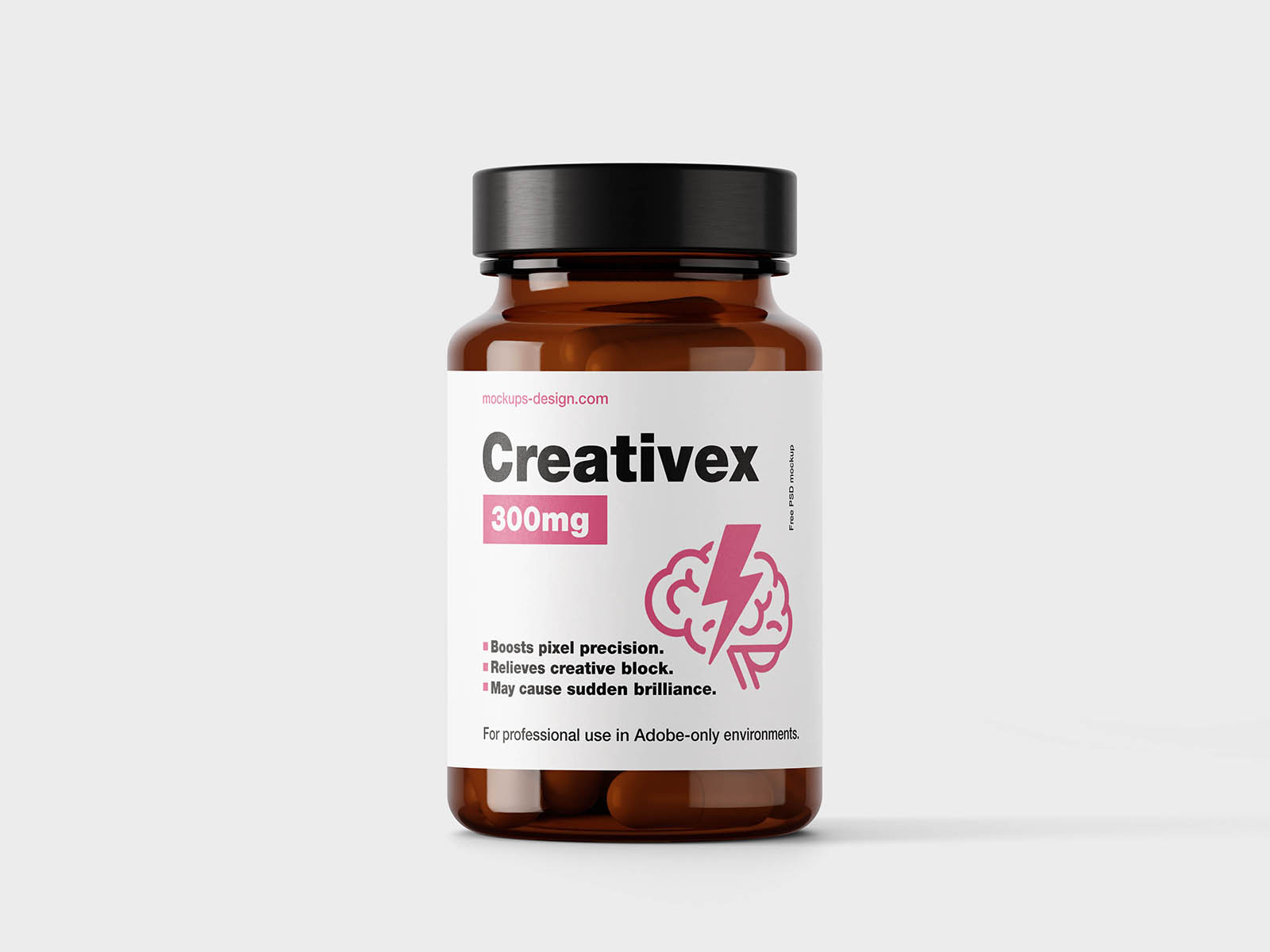 Supplement jar mockup