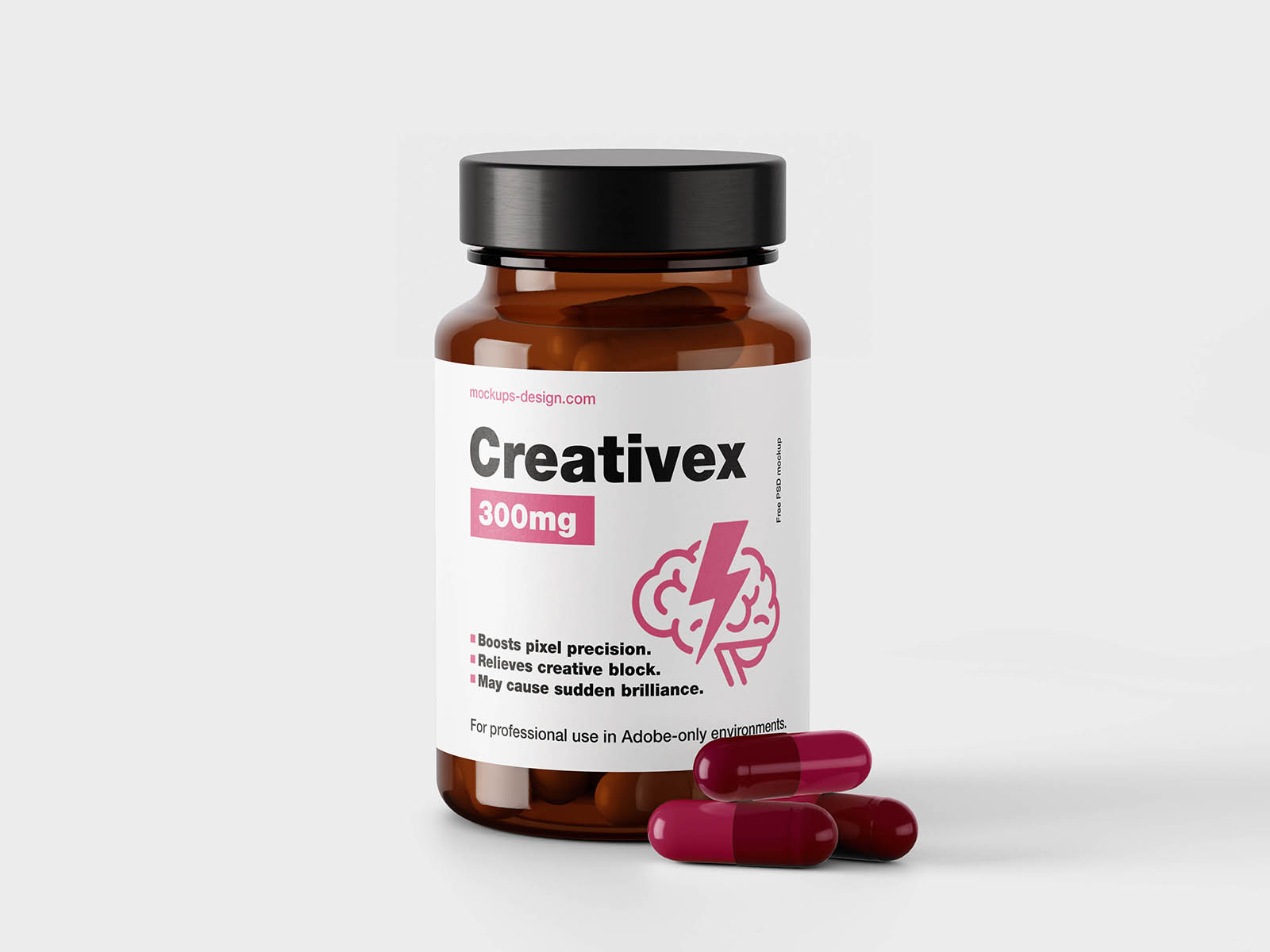 Supplement jar mockup