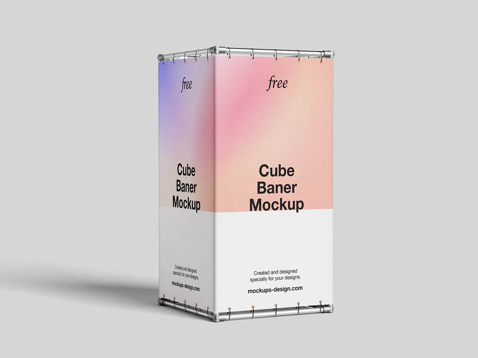Cube banner mockup