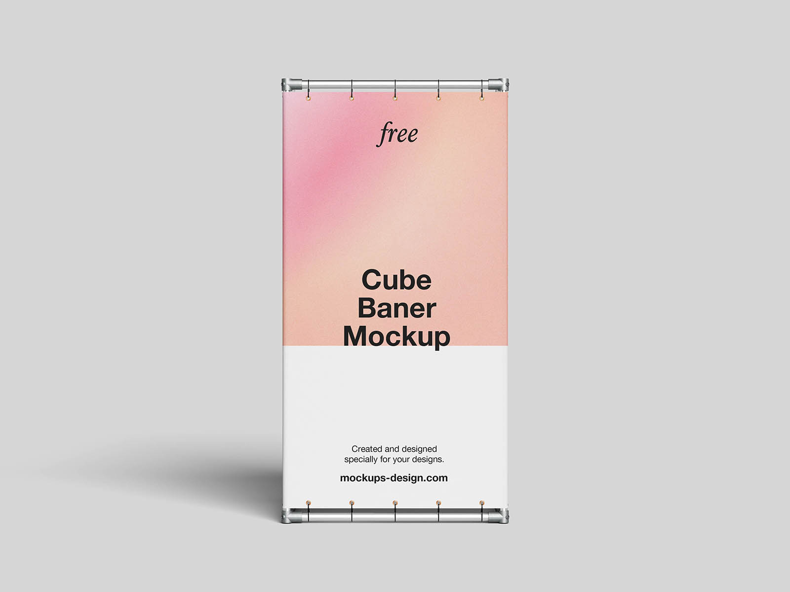 Cube banner mockup