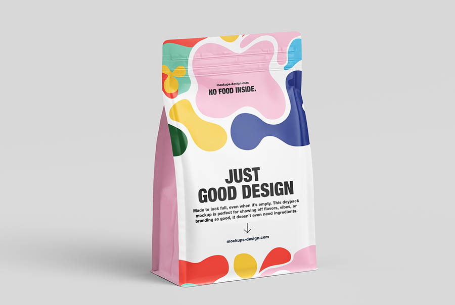 Minimal doypack mockup