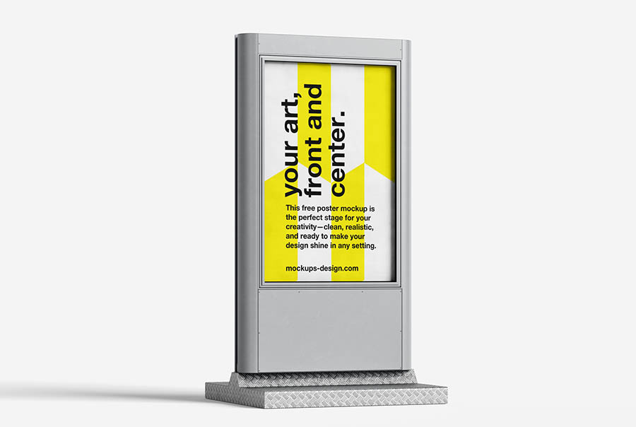Urban citylight mockup