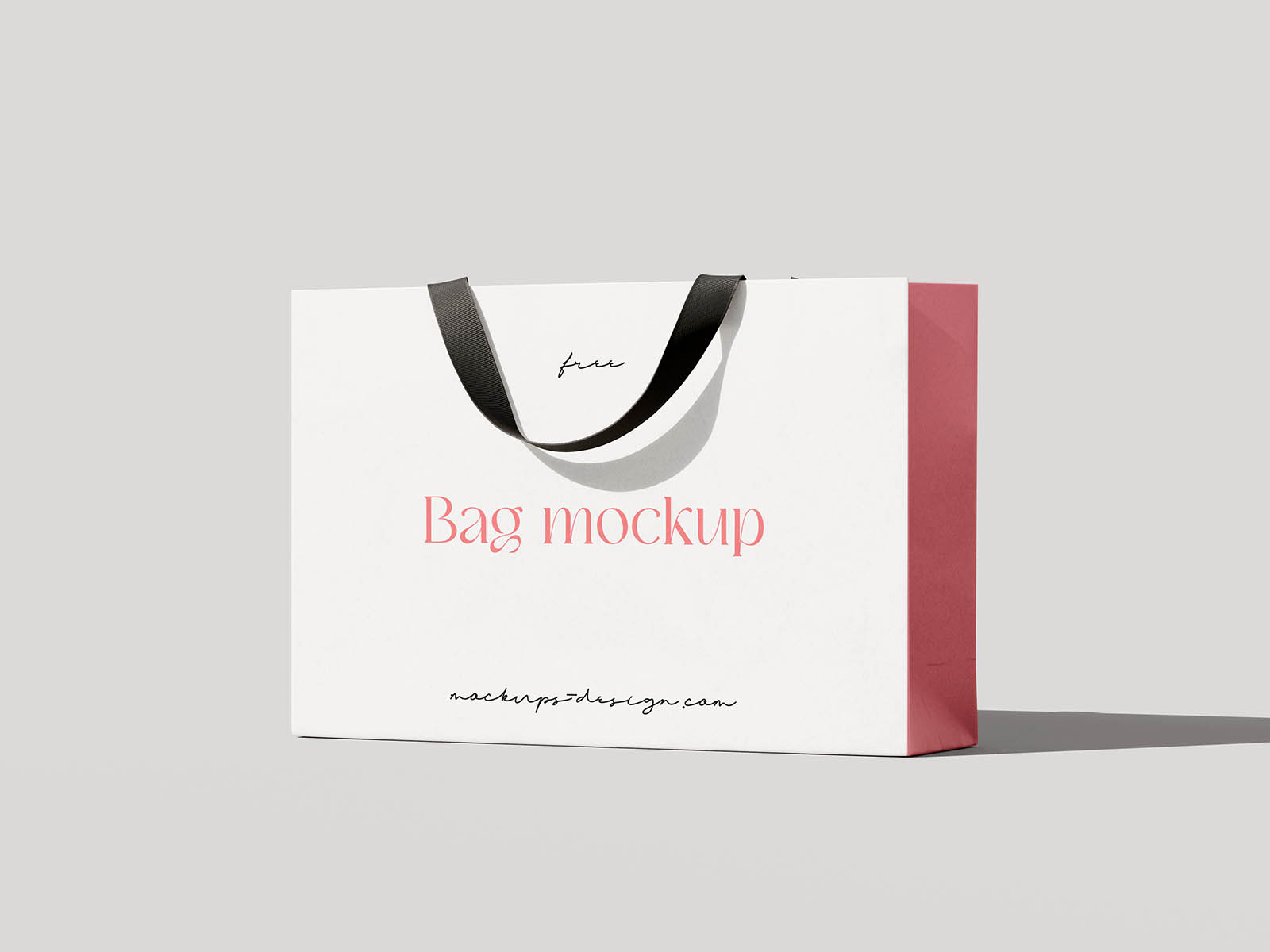 Elegant shopping bag mockup