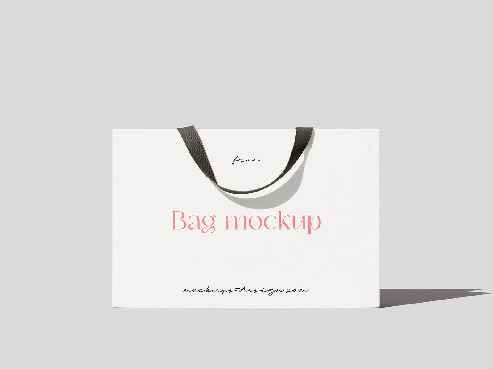 Elegant shopping bag mockup