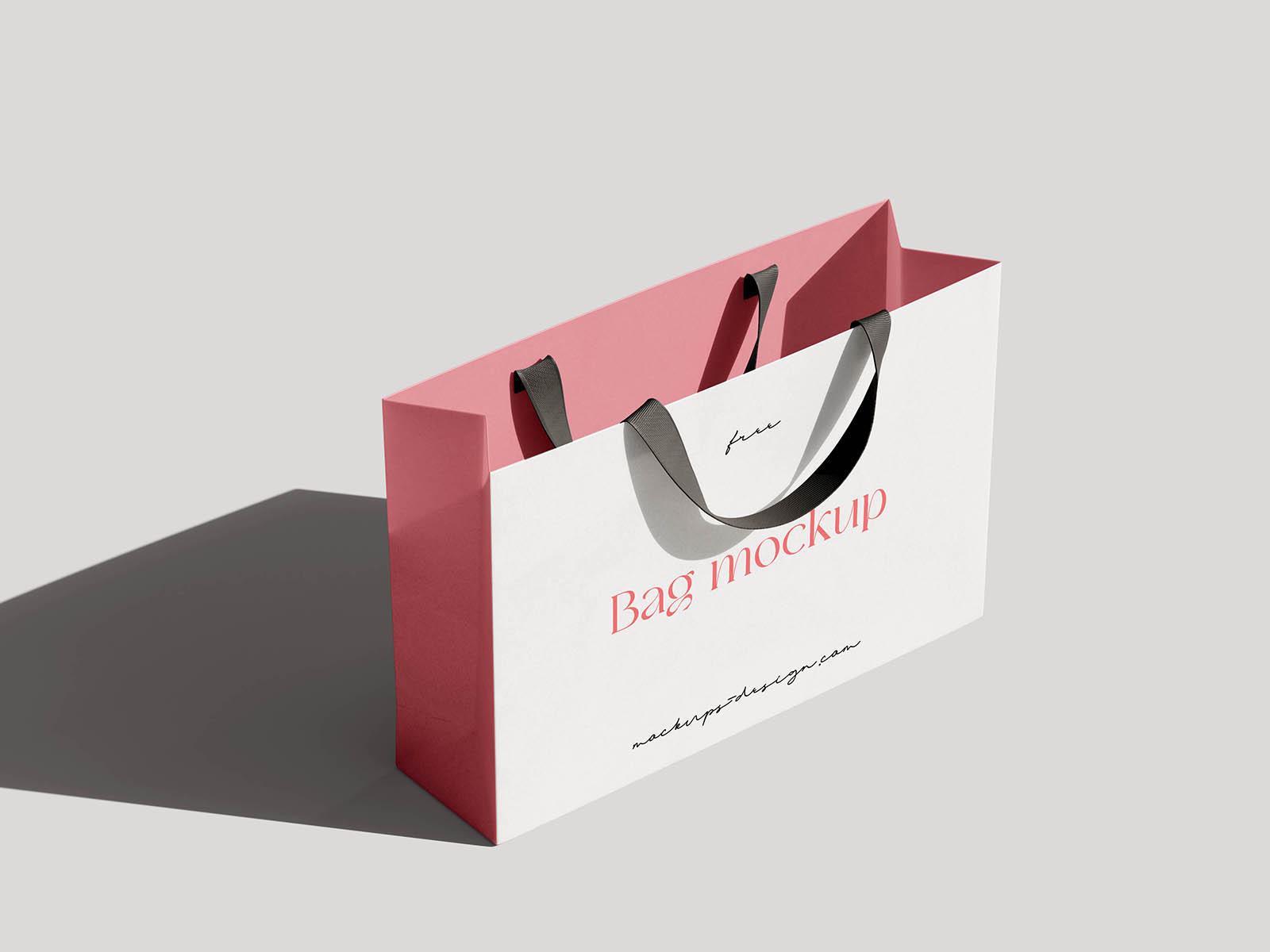 Elegant shopping bag mockup