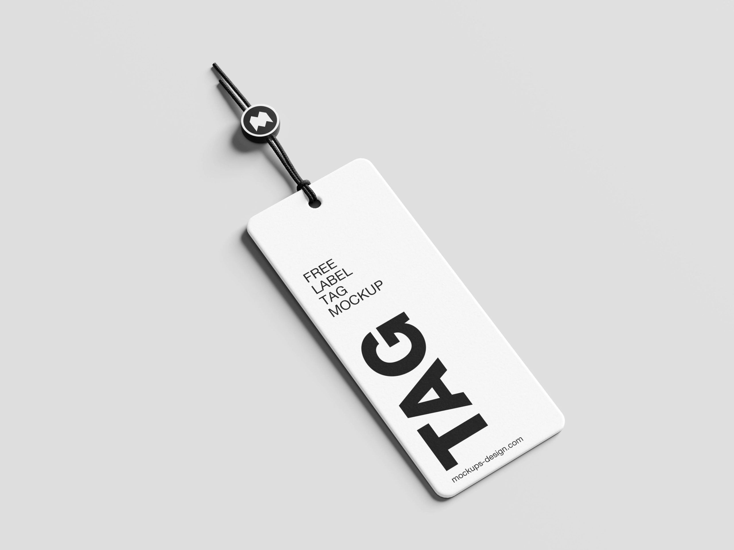 Minimal label tag mockup