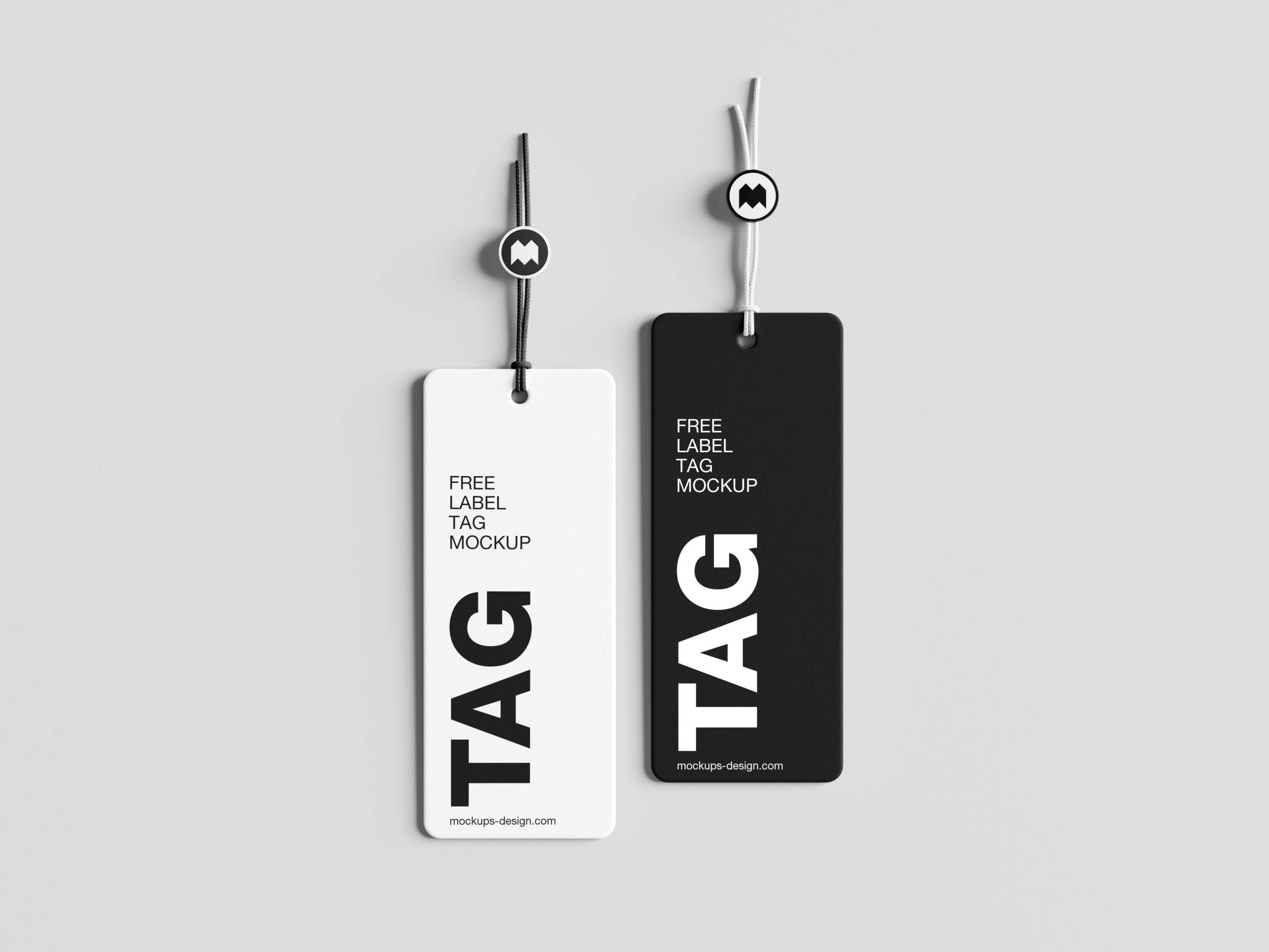 Minimal label tag mockup