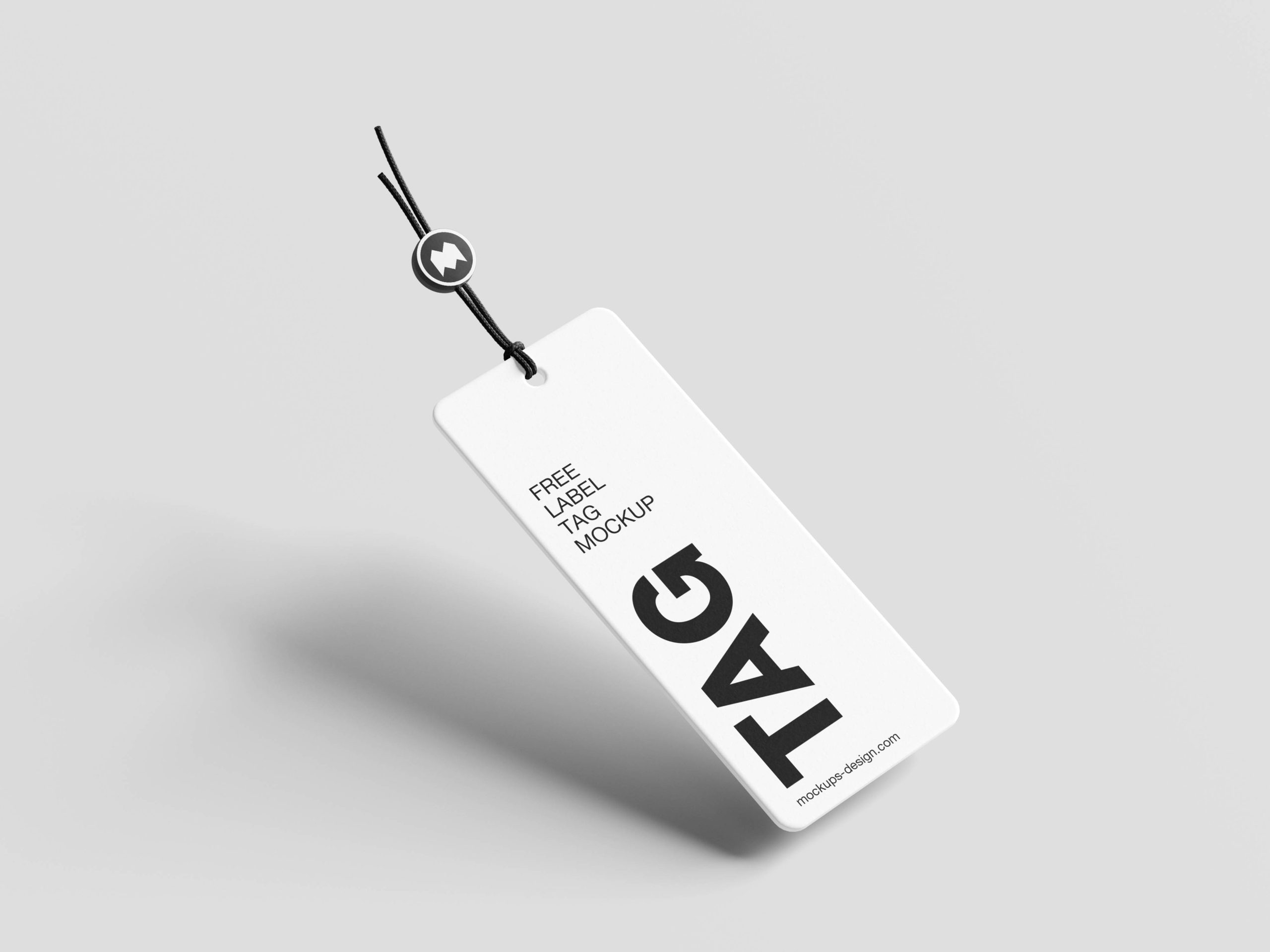 Minimal label tag mockup