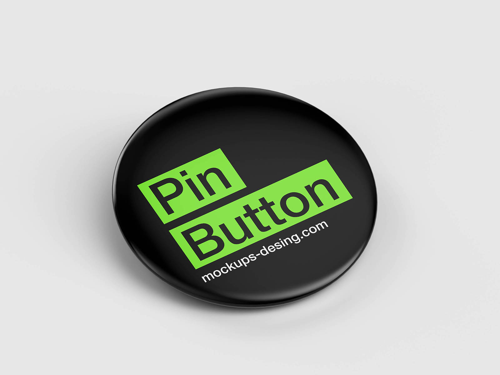 Minimal pin button mockup
