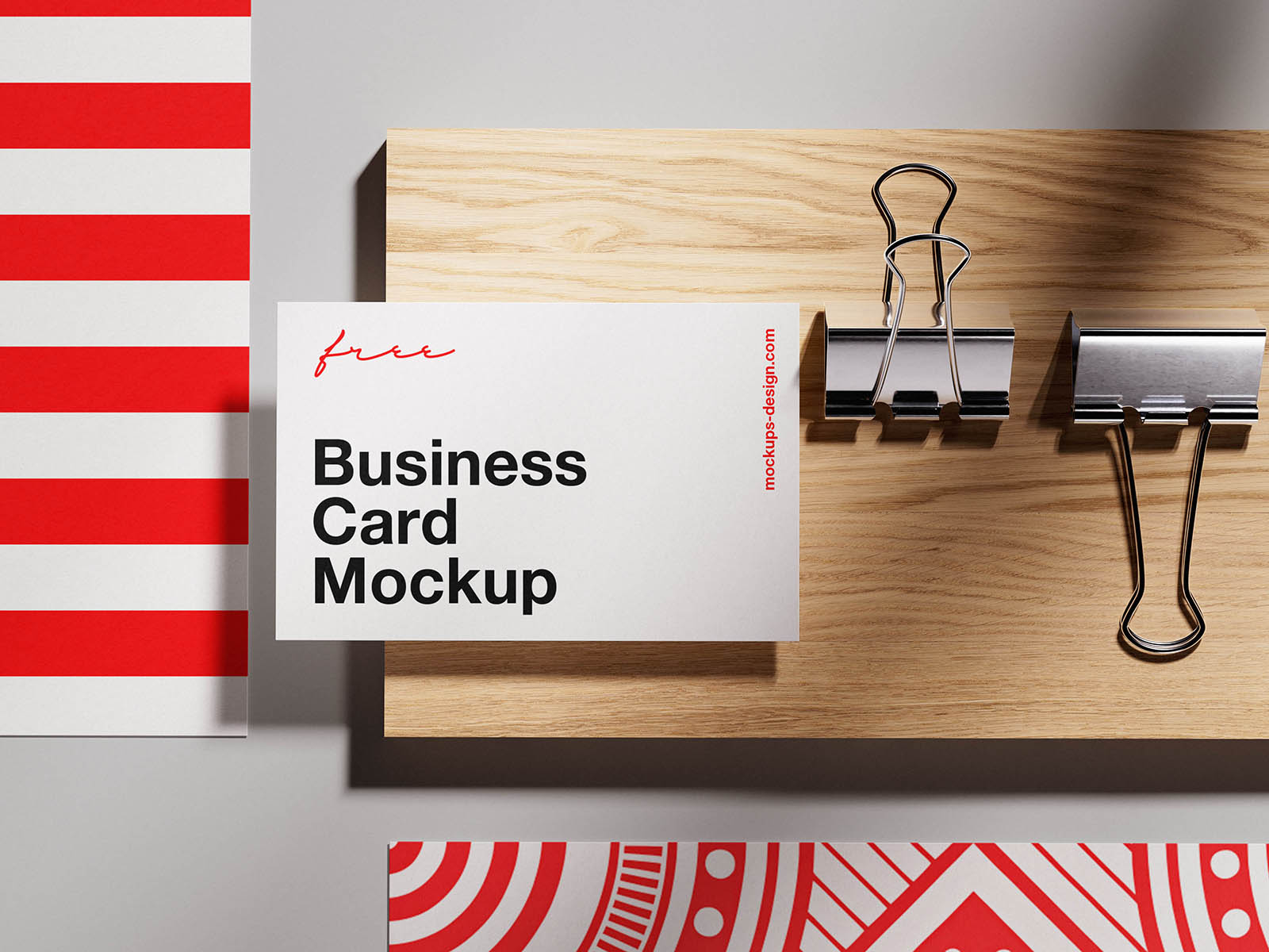 Elegant branding card mockup