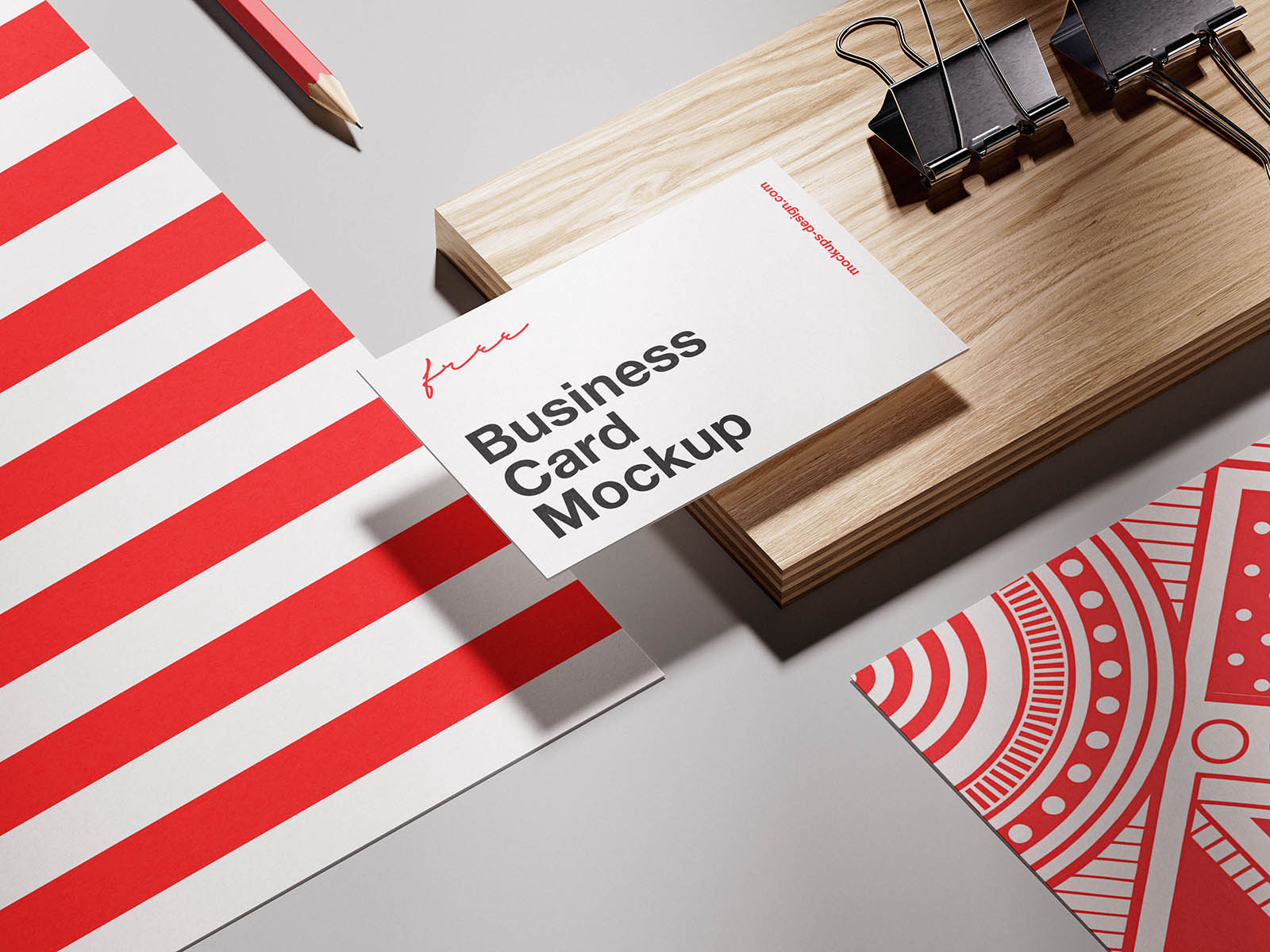 Elegant branding card mockup