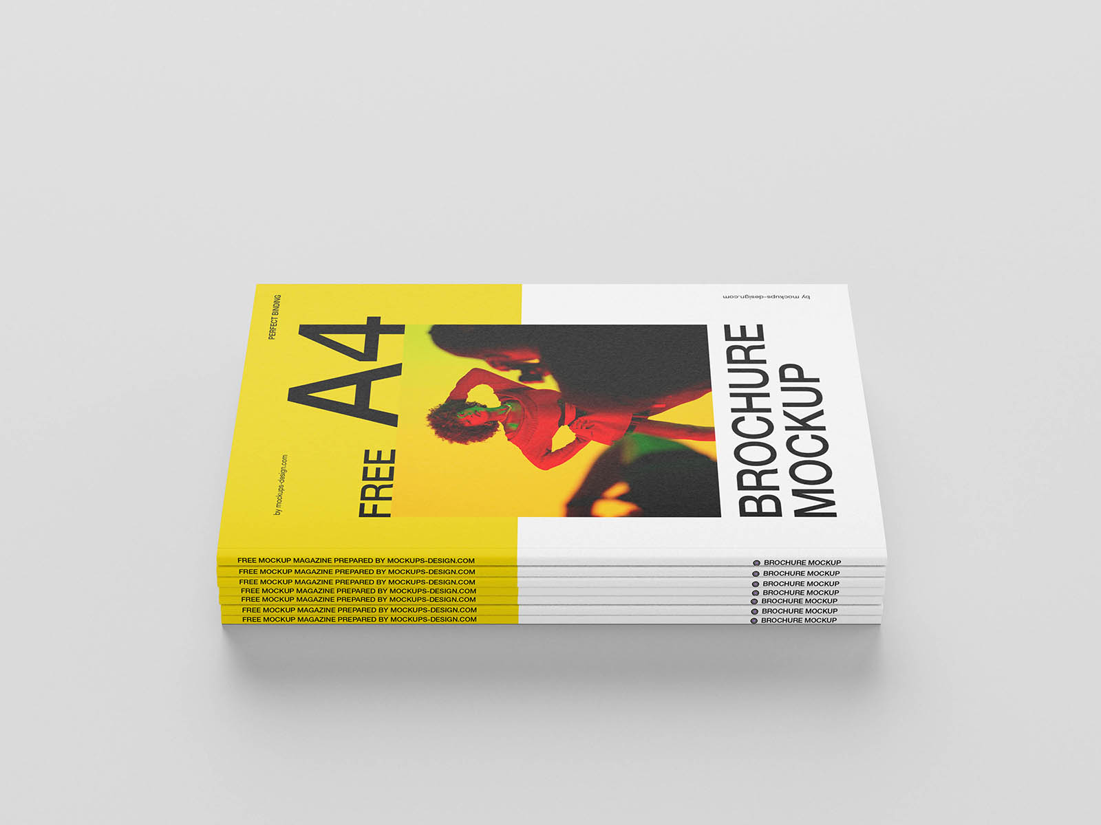 A4 brochure cover mockup