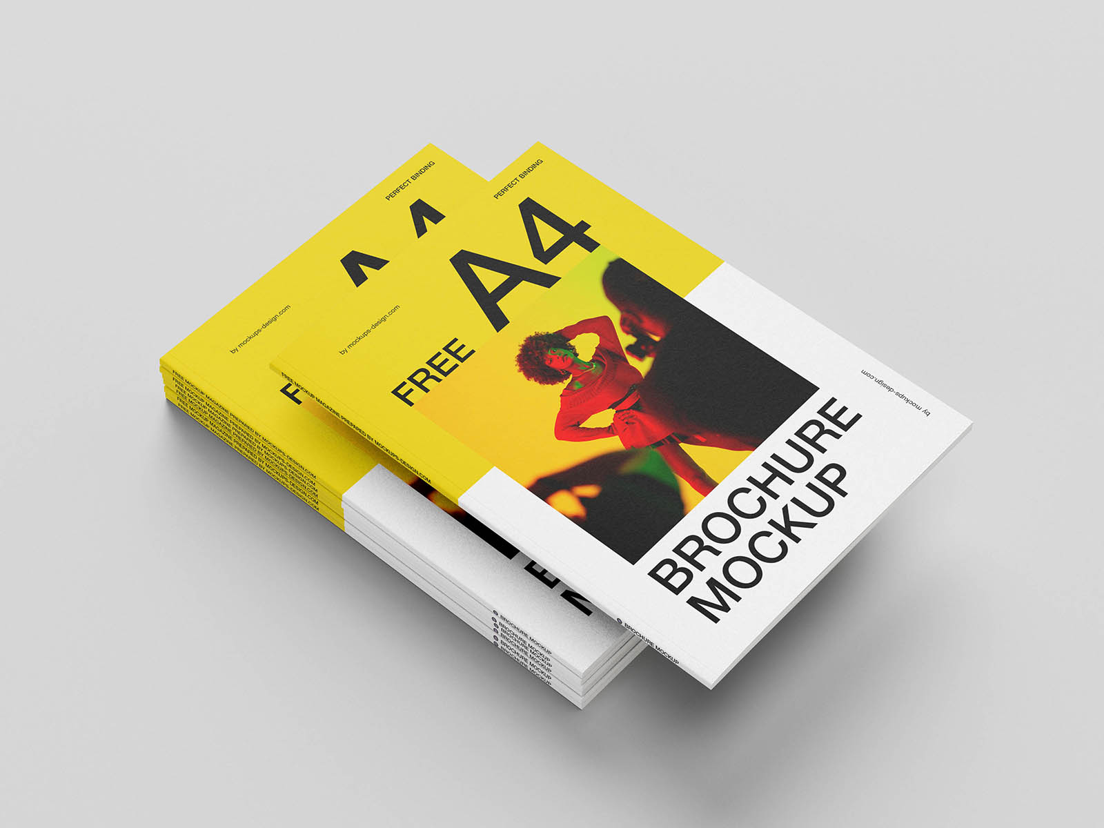 A4 brochure cover mockup