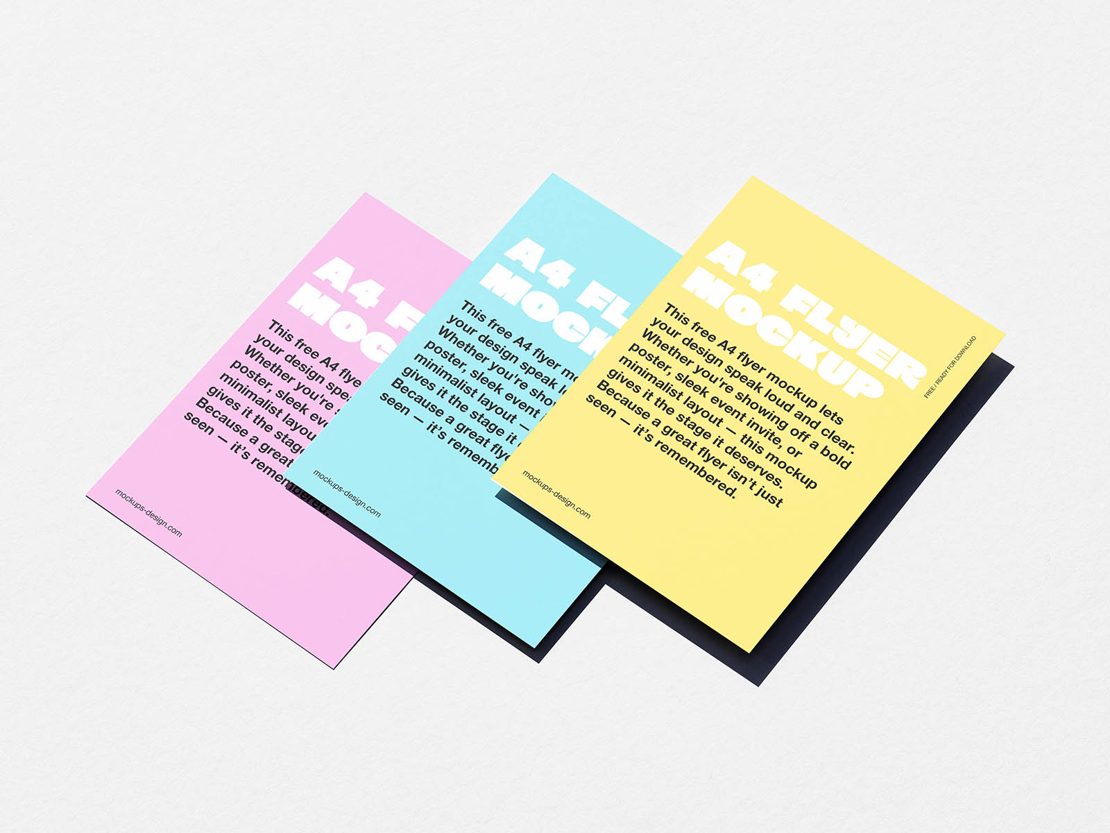 Minimal A4 flyer mockup