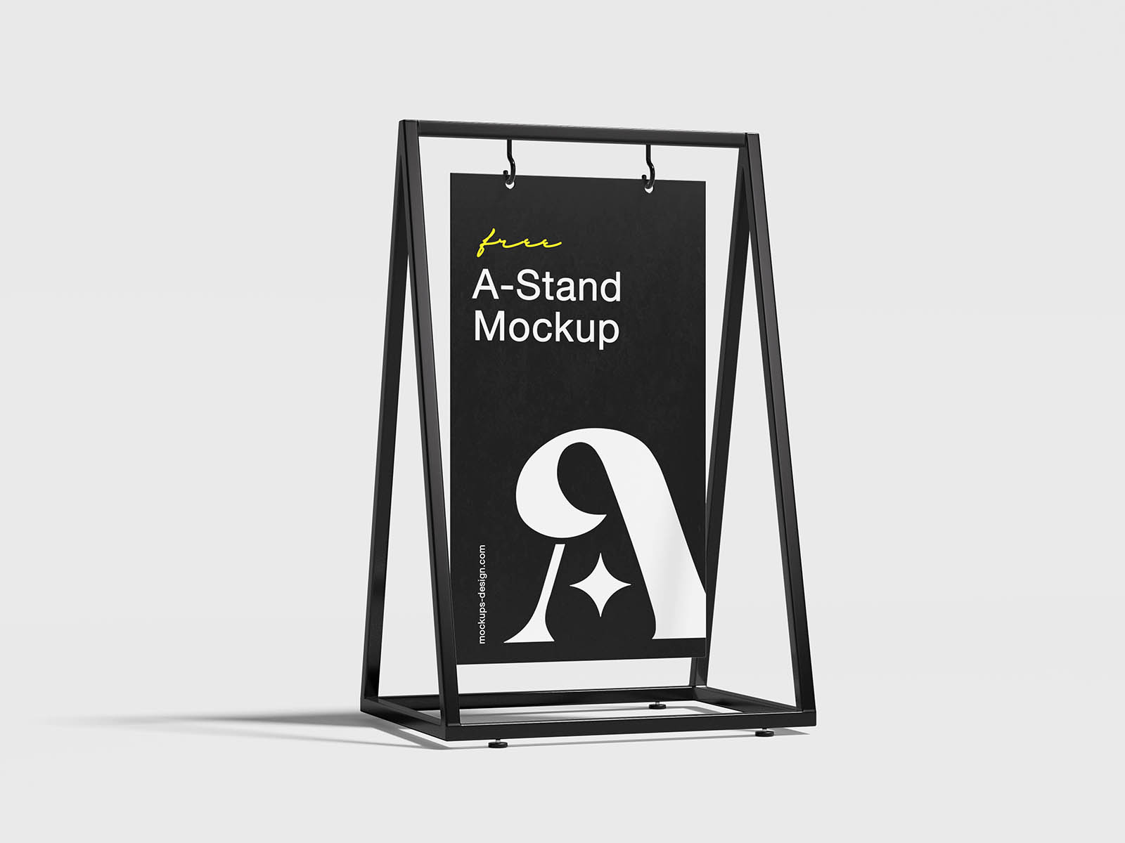 Modern A-Stand poster mockup