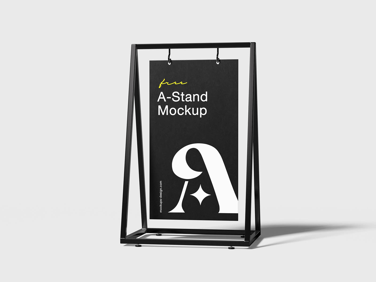 Modern A-Stand poster mockup