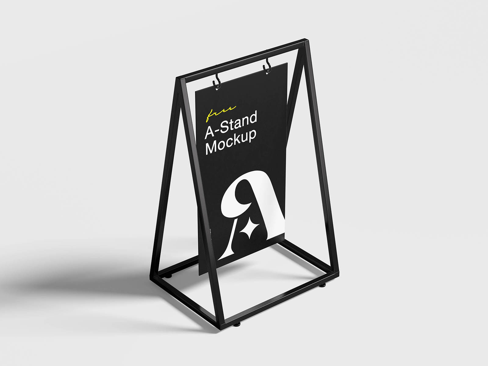 Modern A-Stand poster mockup