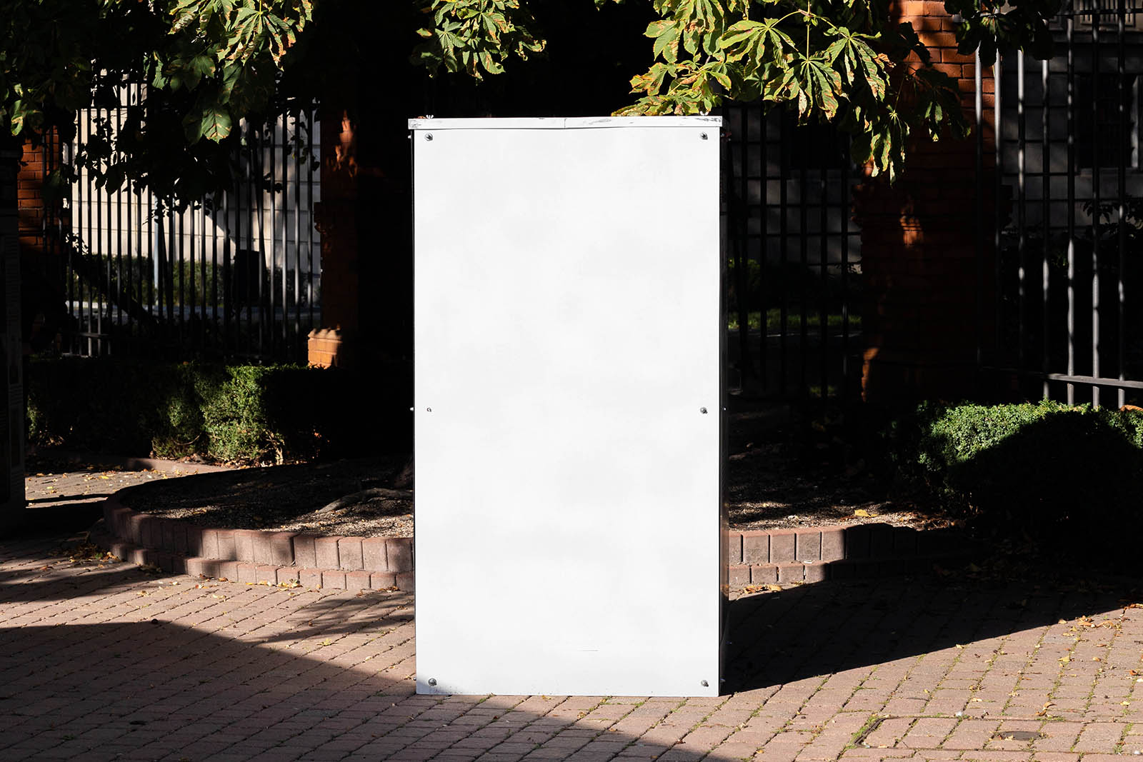 Urban poster pillar mockup