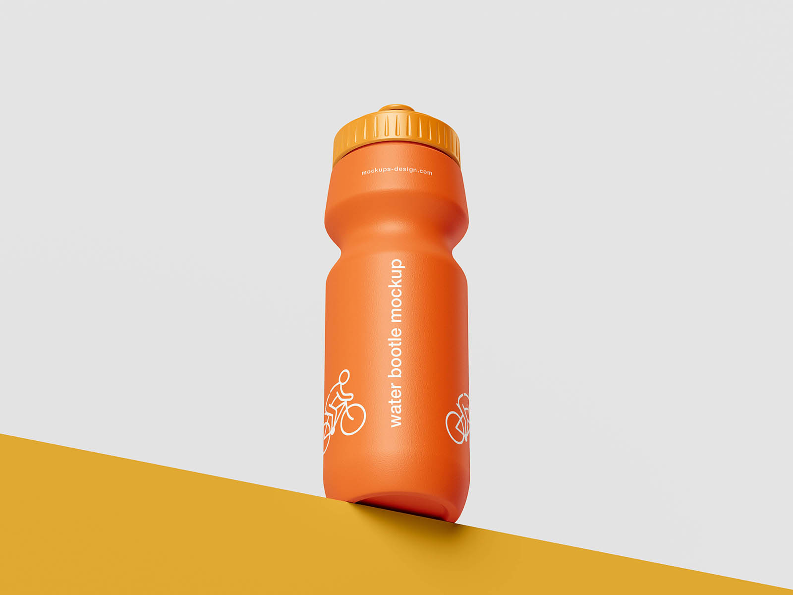 Free sport water bottle mockup