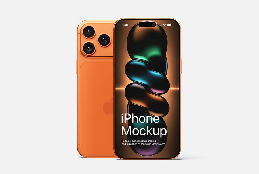 Free iPhone 17 mockup