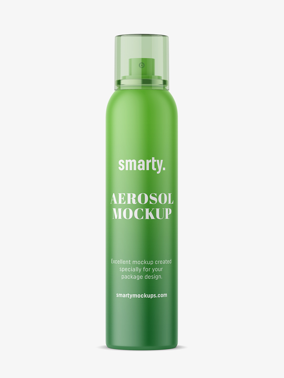 Aerosol bottle mockup