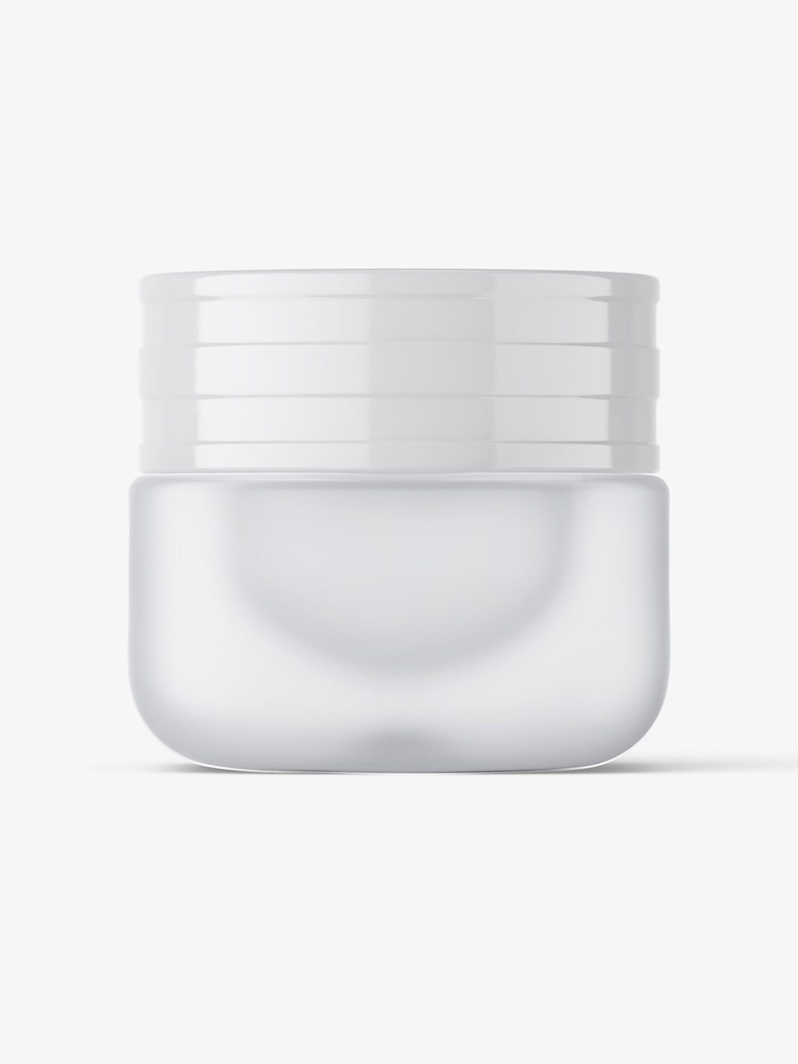 Beauty frosted glass jar mockup - Mockups Design