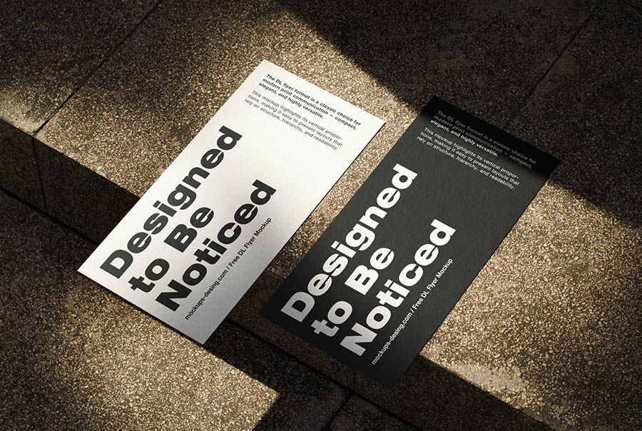 Compact DL flyer mockup
