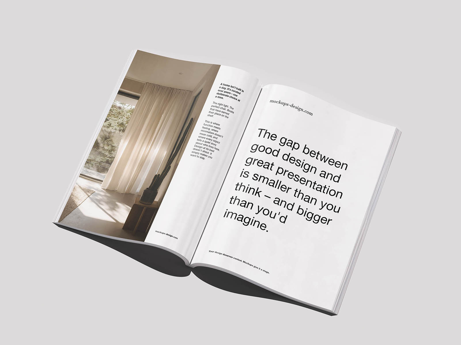 Multi-view magazine mockup
