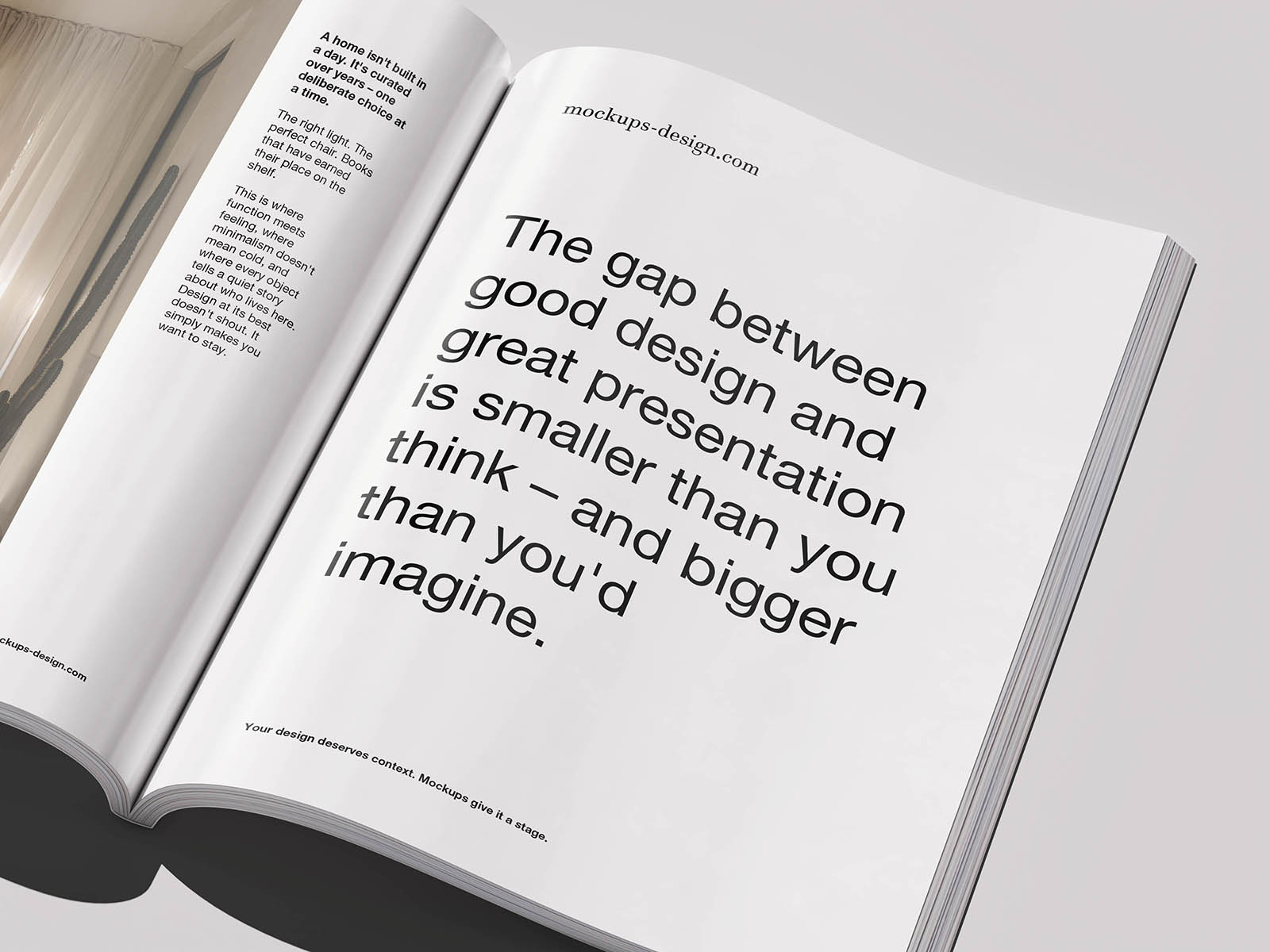 Multi-view magazine mockup