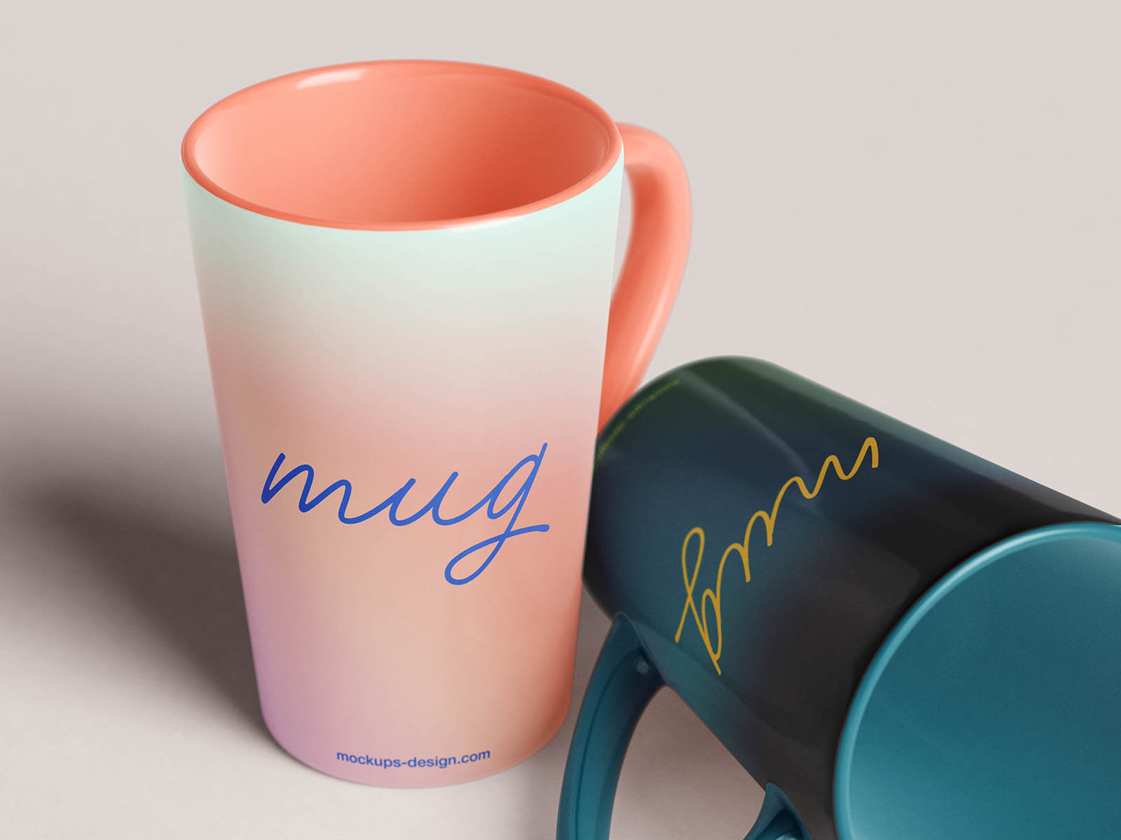 Tapered mug mockup