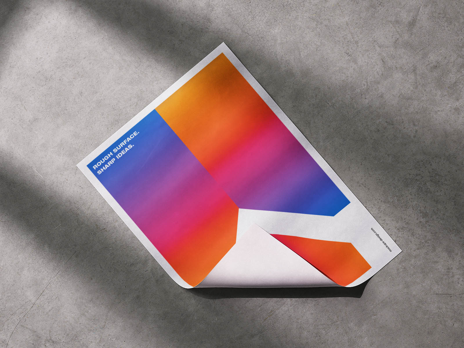 Concrete-floor poster mockup